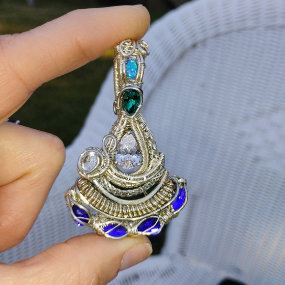 Wire wrapped Cubic Zirconia - Picture 11 of 11